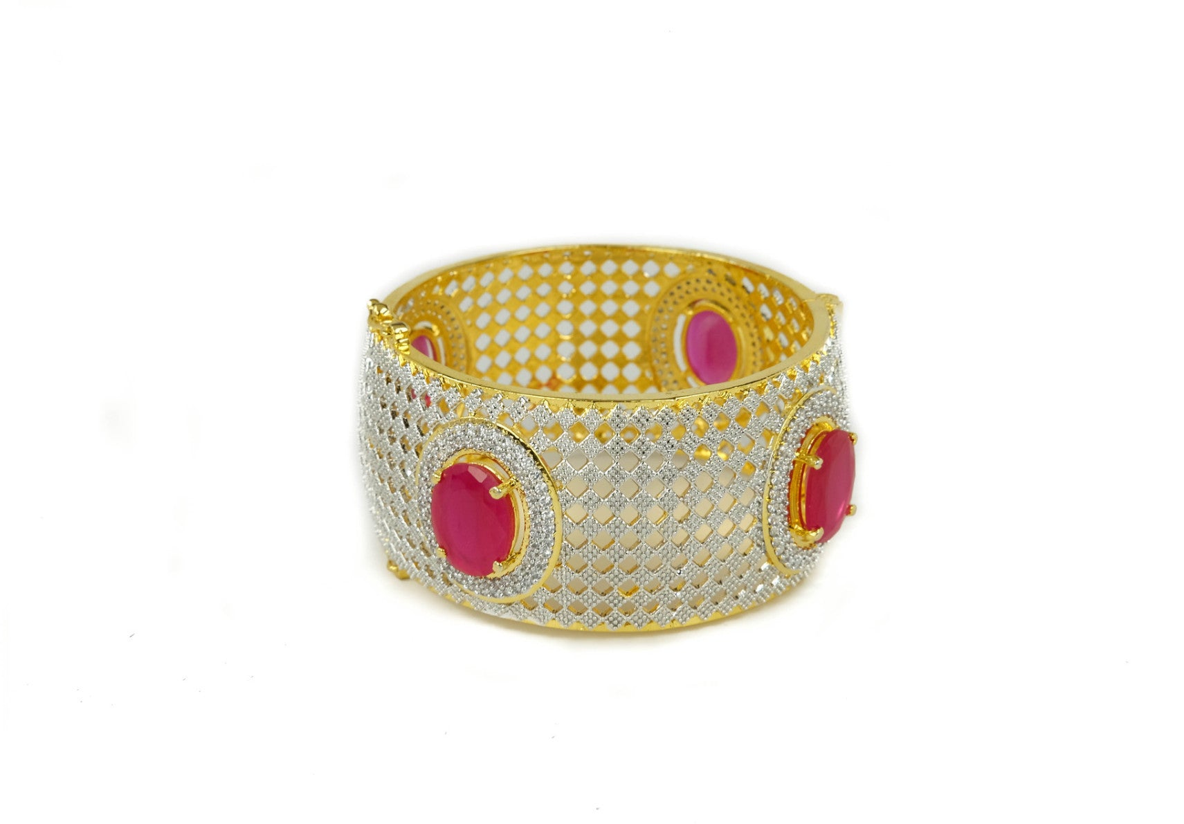 Ruby Openable Bracelet