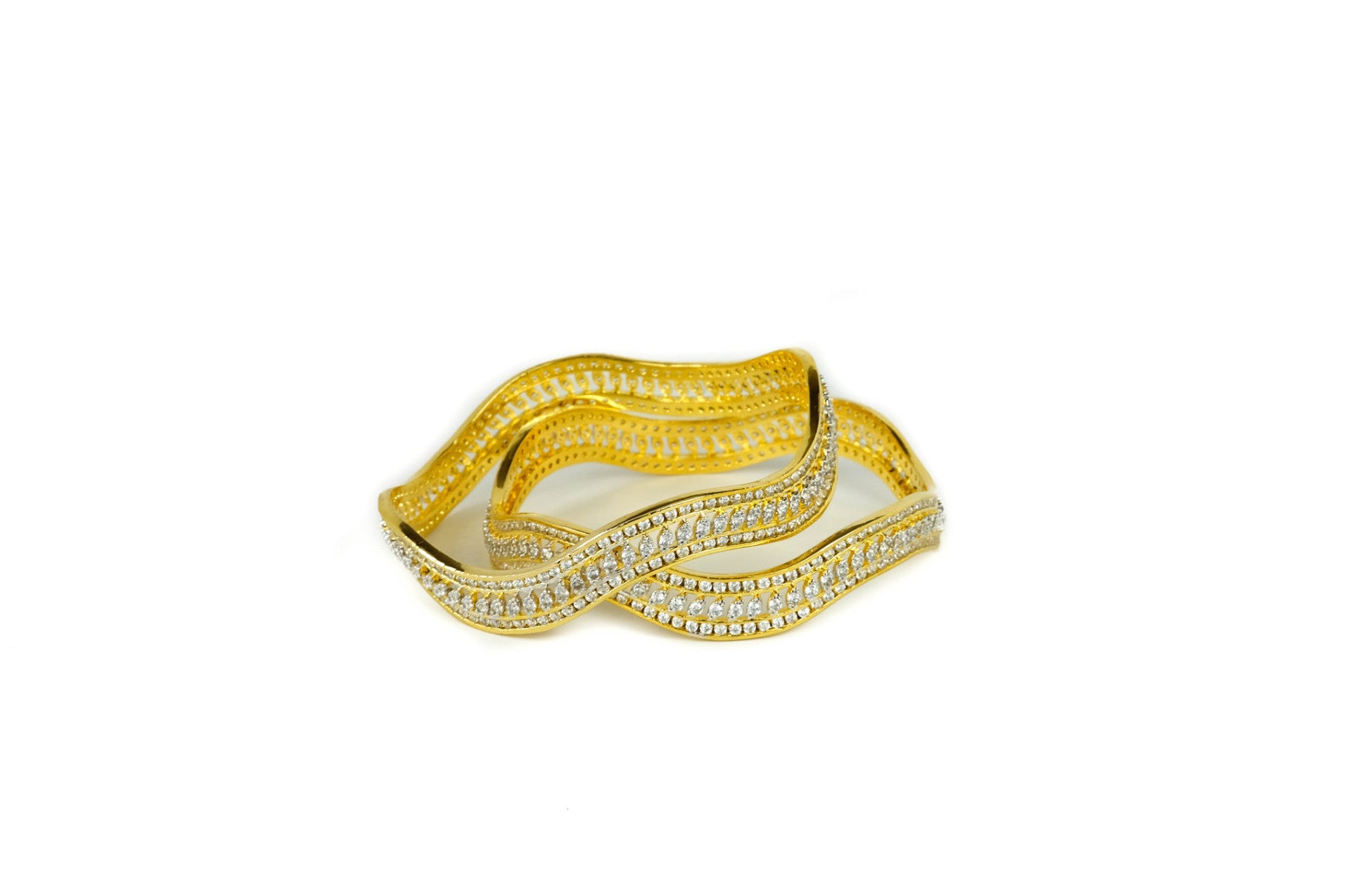 Wave American Diamond Bangles