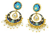 Royal and Sea Blue Meenakari Earrings