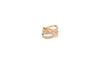 Double X Ring - Rose Gold