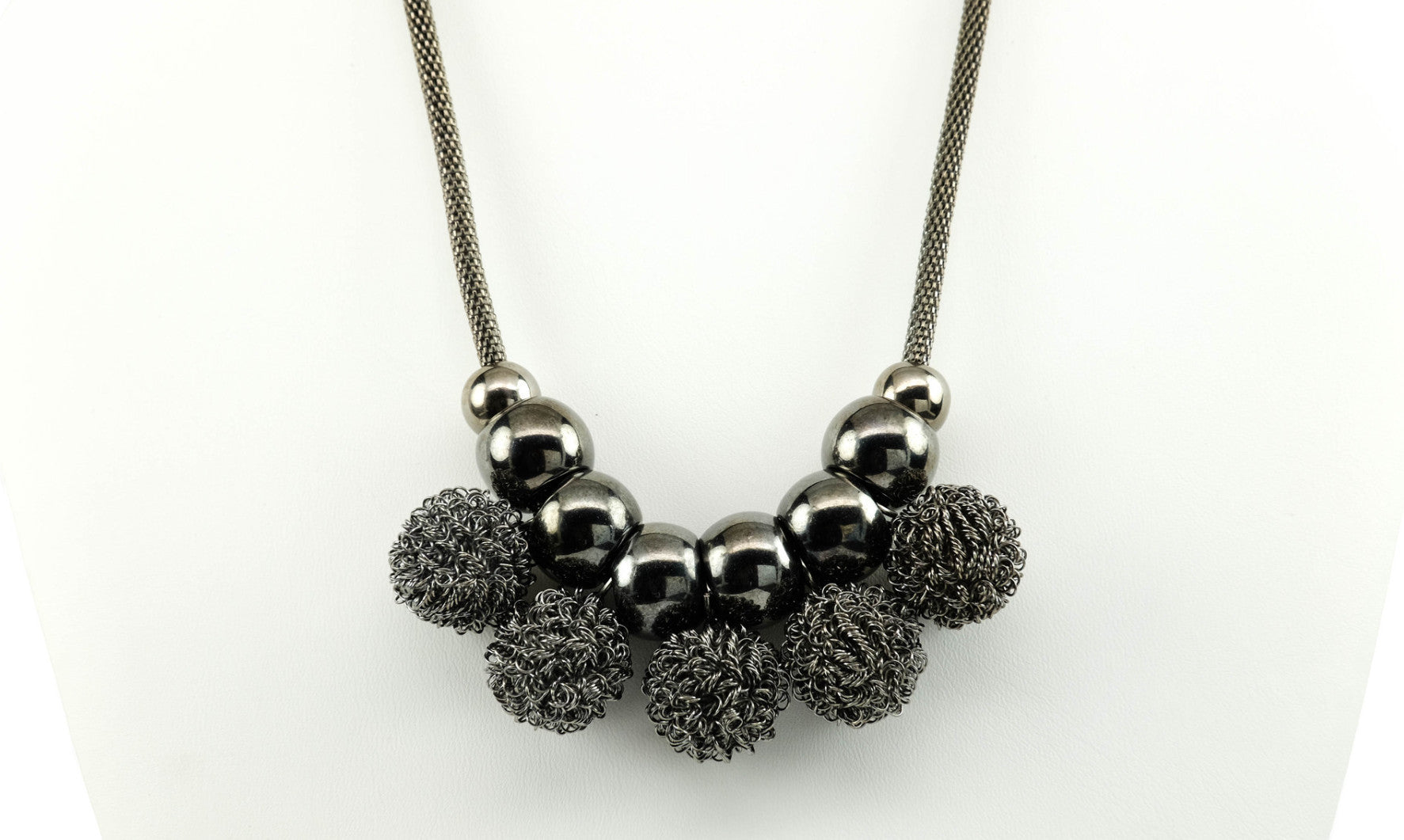 Metal Balls with Pearls Pendant